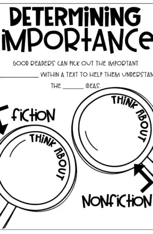 Determine Important Information Anchor Chart