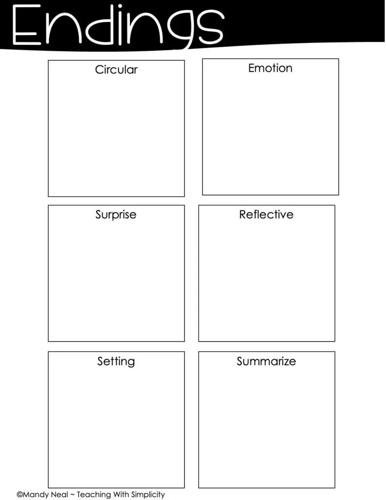 Powerful Ending Graphic Organizer 2