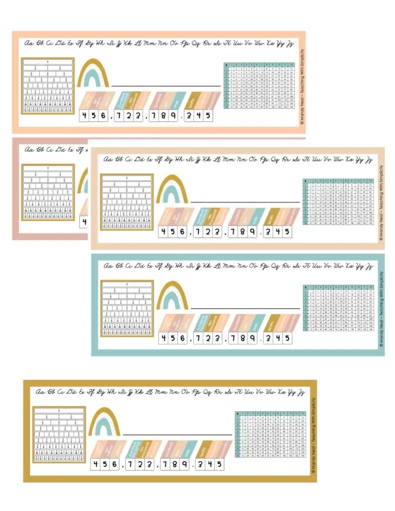 Boho Rainbow Name Plates 2