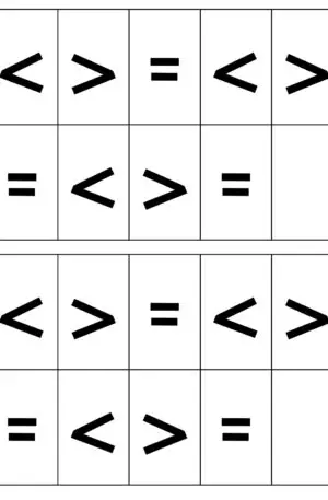4th Grade Place Value - Order Numbers Inequality Cards