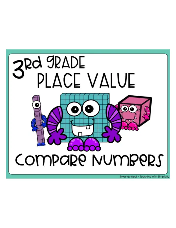 3rd Grade Compare Numbers Math Center