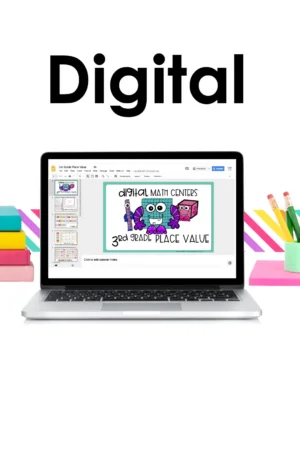 3rd Grade Digital Place Value Math Centers