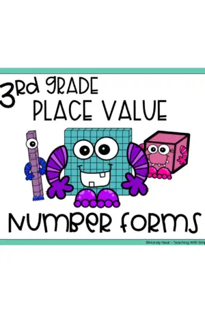 3rd Grade Number Forms Math Center