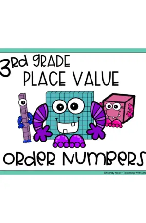 3rd Grade Order Numbers Math Center