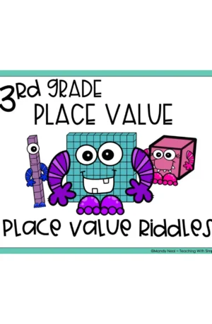 3rd Grade Place Value Riddles Math Center