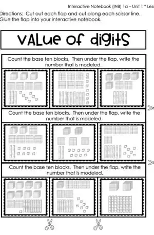 3rd Grade Place Value Interactive Notebook 1