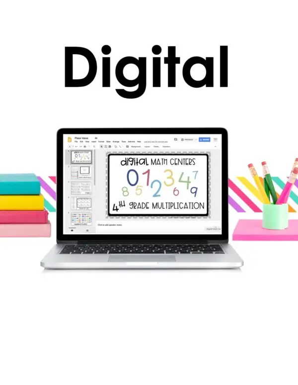 4th Grade Digital Place Value Math Centers