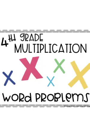 4th Grade Multiplication – Word Problems Math Center