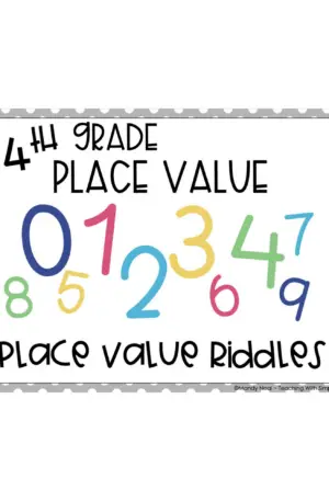 4th Grade Riddles Place Value Center