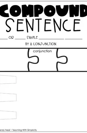 4th and 5th Grade Compound Sentences Anchor Chart