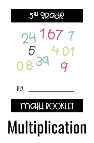 5th Grade Multiplication Centers – Math Booklet and Answer Key