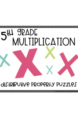 5th Grade Multiplication – Distributive Property Math Center