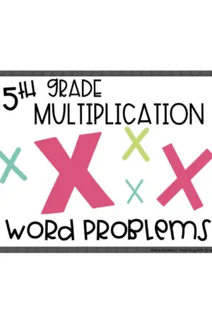 5th Grade Multiplication – Word Problems Math Center