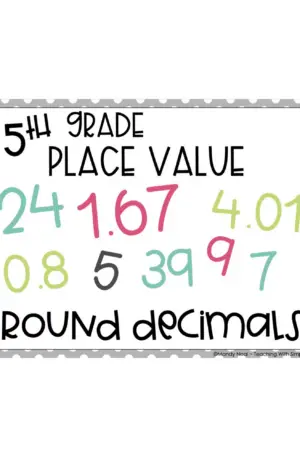 5th Grade Round Decimals Center