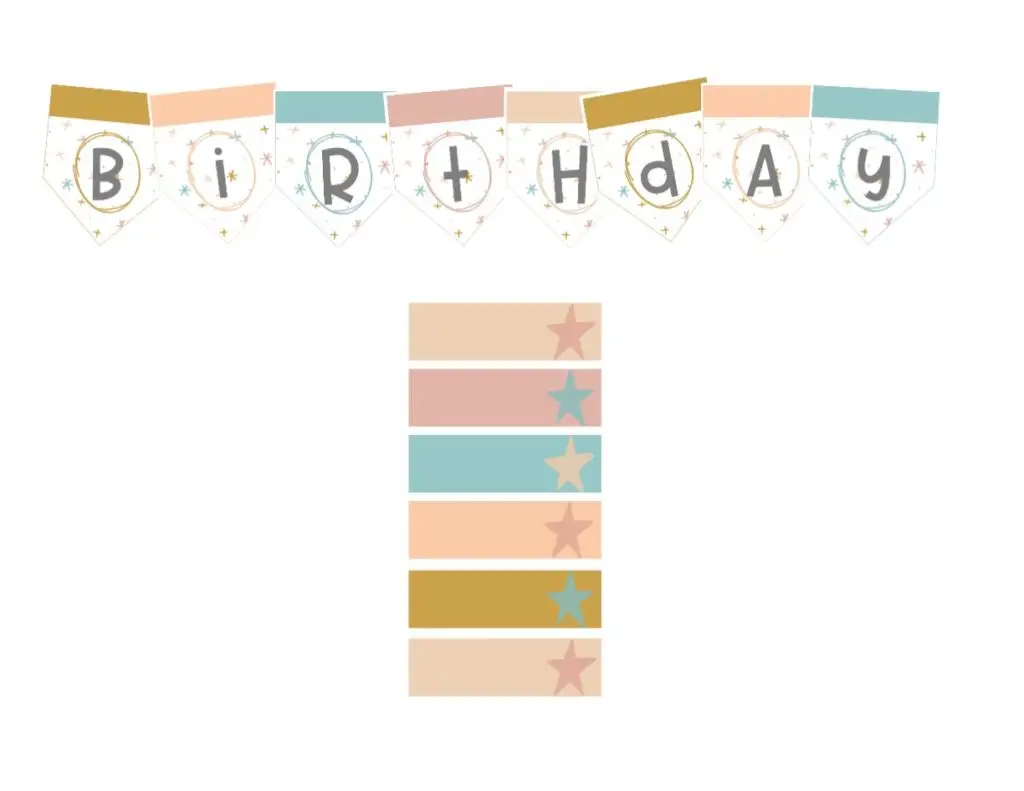 Boho Rainbow Birthday Board