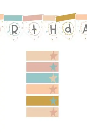 Boho Rainbow Birthday Board