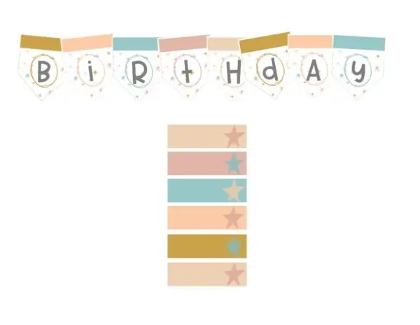 Boho Rainbow Birthday Board