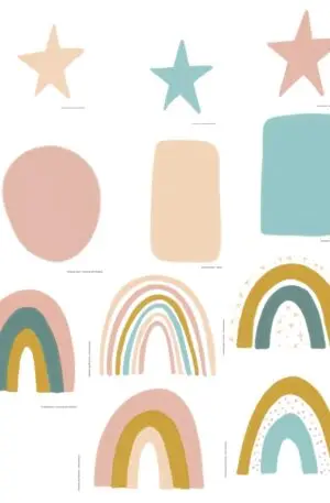 Boho Rainbow Cut Outs