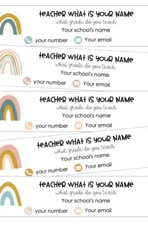 Boho Rainbow Email Signature