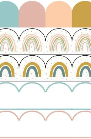 Boho Rainbow Borders