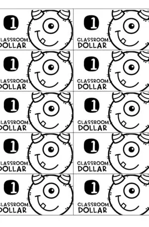 Classroom Economy: Monsters Dollars