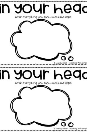 Exit Slips for Any Lesson - "In Your Head"