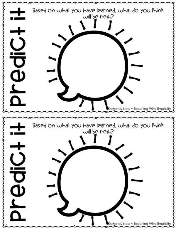 Exit Tickets for Any Lesson - "Predict It" (Printable)