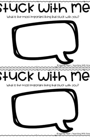 Exit Tickets for Any Lesson - "Stuck With Me" (Printable)