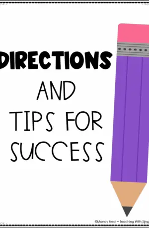 Morphology Unit Directions and Tips for Success