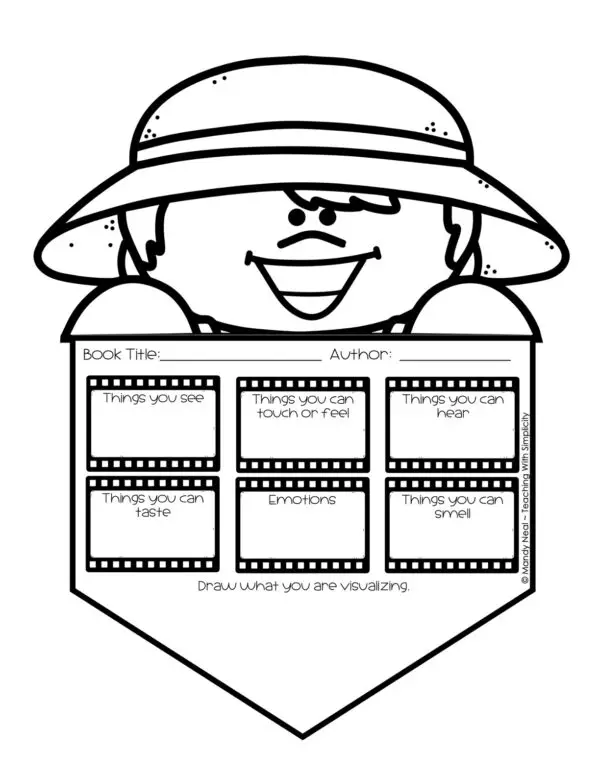 September Pennant Peekers – 3rd, 4th, 5th Grade Reading – Visualizing Level 1