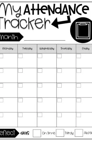 Student Data Notebook: Attendance Tracker