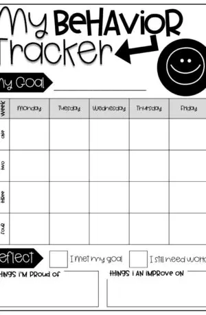 Student Data Notebook: Behavior Tracker