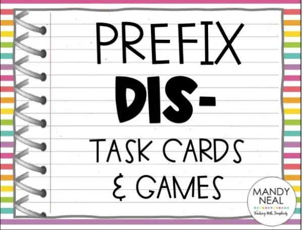 Morphology: -dis - Task Cards