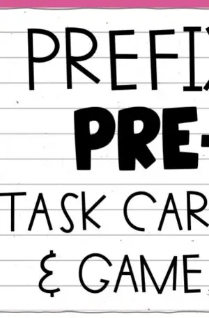 Morphology: pre- – Projectable Task Cards