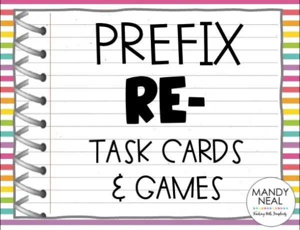 Morphology: re- – Task Cards