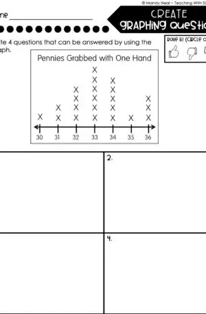 3rd Grade Represent and Interpret Data – Create Graphing Questions Worksheet 1