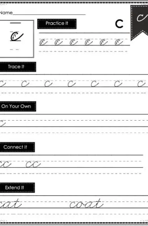 Cursive Writing - Lowercase c