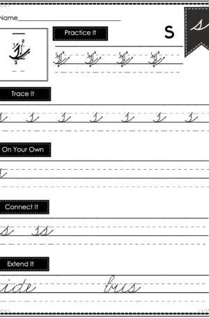 Cursive Writing - Lowercase s