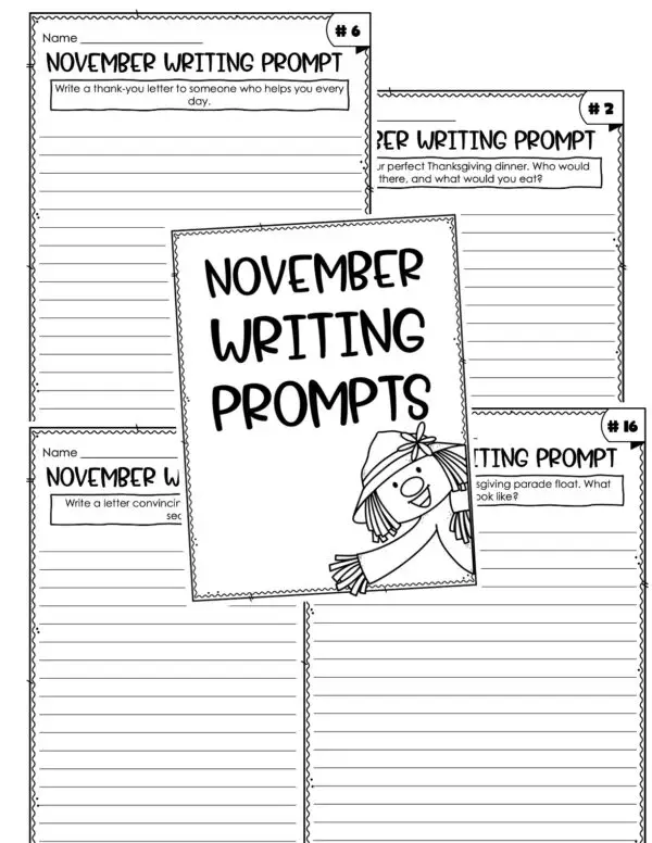 November Writing Prompts