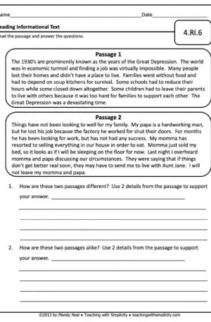 4th Grade ELA Assessment 13 (4.RI.6)