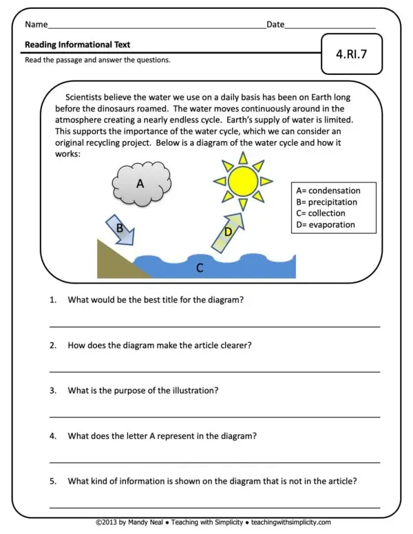 4th Grade ELA Assessment 14 (4.RI.7)