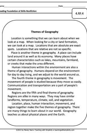 4th Grade ELA Assessment 18 (4.RF.4)