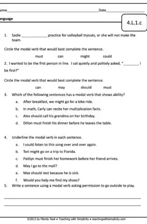 4th Grade ELA Assessment 21 (4.L.1.c)