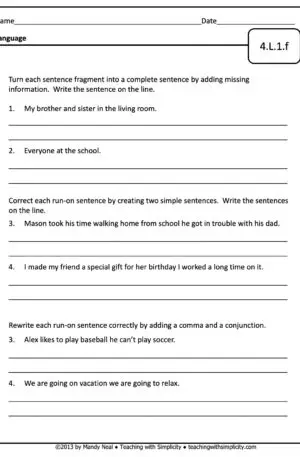 4th Grade ELA Assessment 24 (4.L.1.f)