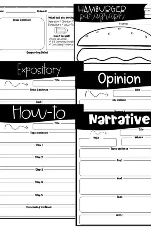 Paragraph Graphic Organizers