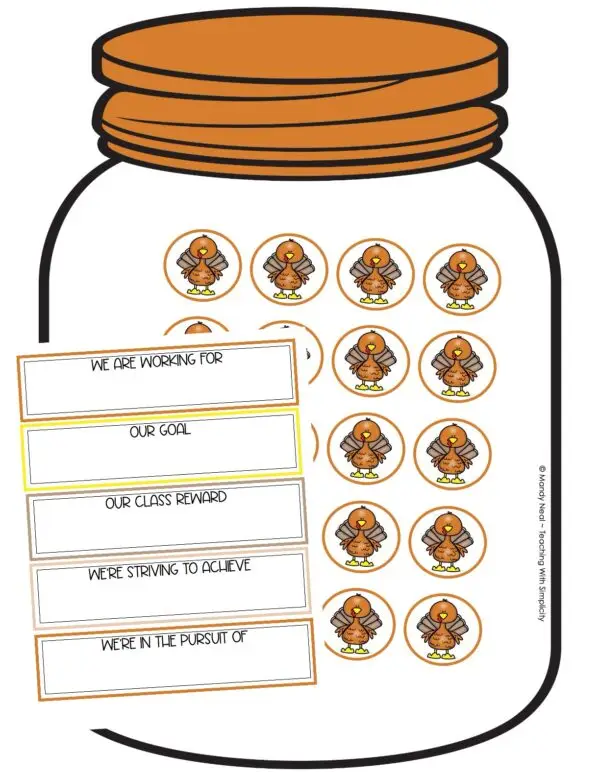 Turkey Incentive Jar