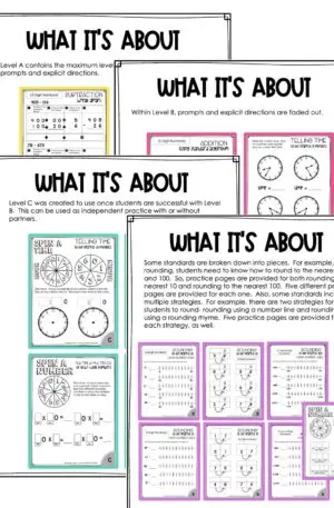 3rd Grade Math Intervention Activities Implementation Guide