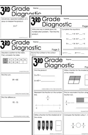 3rd Grade Math Intervention Diagnostic