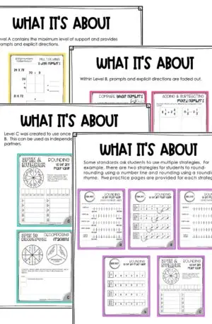 4th Grade Math Intervention Activities Implementation Guide