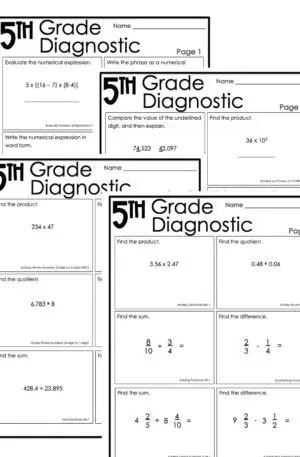 5th Grade Math Intervention Diagnostic